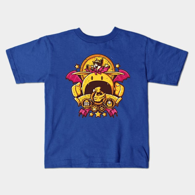 Saucer Crest Kids T-Shirt by LetterQ